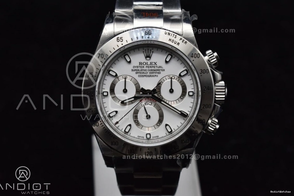 V White Best 1:1 WeatherProof SS on Bracelet Edition Daytona QF Dial 116520 771 SA4130 0414